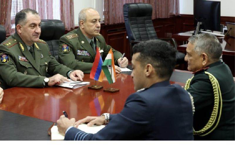  بھارت اور آرمینیا کے درمیان دفاعی تعاؤن میں اضافہ پرتبادلہ خیال 